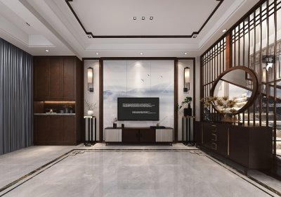 招商学府300平新中式