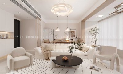 蔚蓝四季98平简约